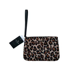 Kate Spade New York Chelsea Leopard Wristlet Zip Bag
